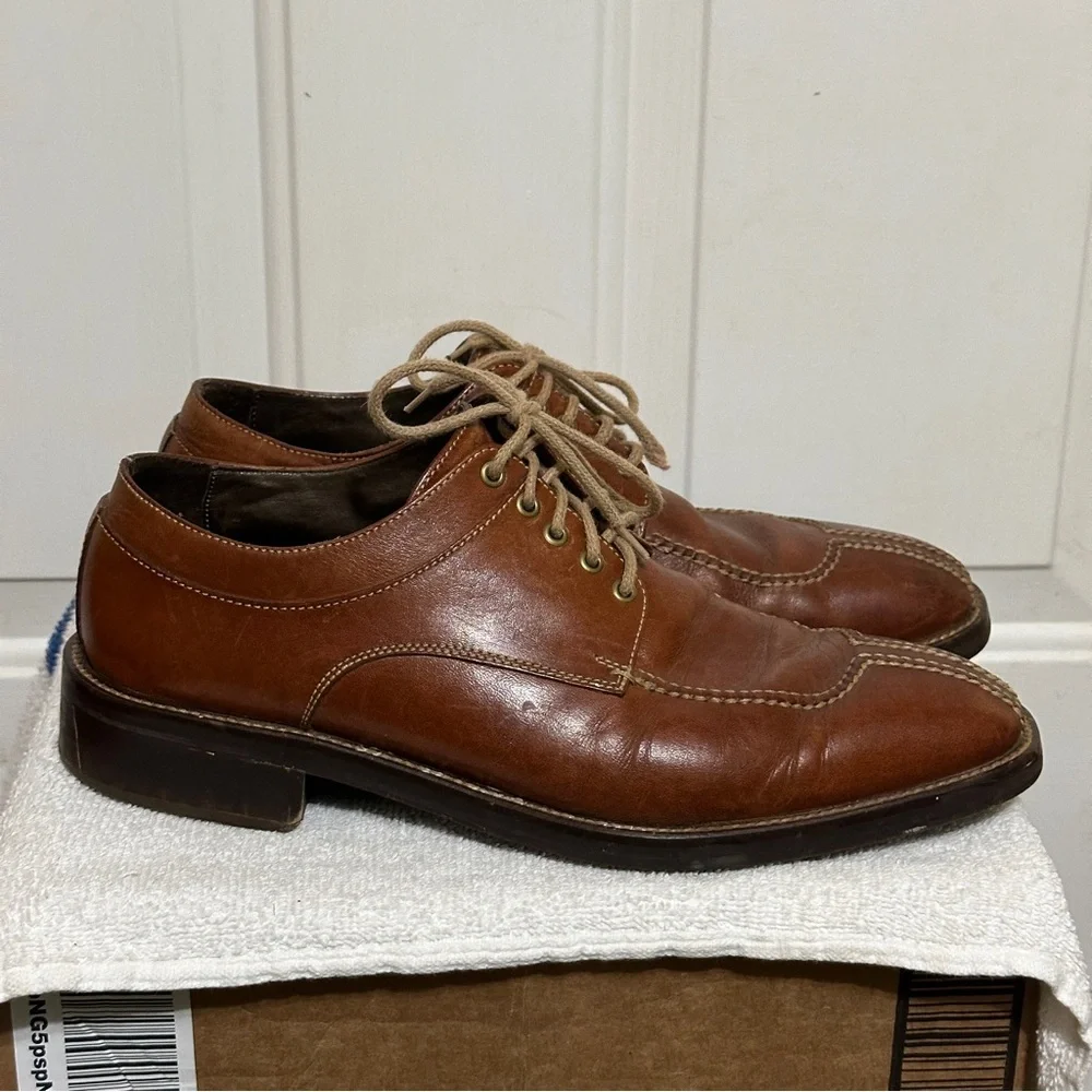 Cole Haan Men’s 9M‎ Shoes Lace-Up Country Brown Leather Shoes Oxfords